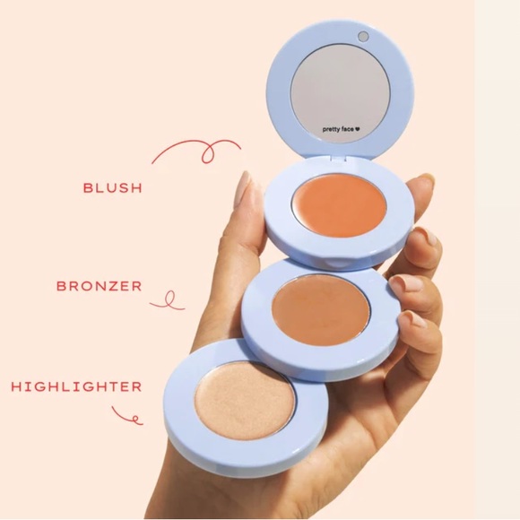 ALLEYOOP 3-in1 STACK THE ODDS BLUSH BRONZER HIGHLIGHTER PACK - SUNKISSED - Picture 2 of 4